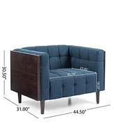 Streamdale Furniture Modern Waffle-Stitched Club Chair: Comfort, Style, And Durability