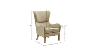 Streamdale Furniture Arianna Swoop Wing Chair