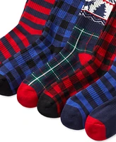 Polo Ralph Lauren Men's 6-Pk. Arctic Holiday Bear Crew Socks