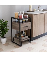 gaomon Nightstand Set of 1, Bed Side Table with Drawer, End Table for Bedroom