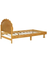 Slickblue Kids Cookie-Shaped Bed Frame for Boys & Girls Fun and Whimsical Design for Sweet Dreams