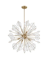 Possini Euro Design Possini Euro Dandelion 30" Wide Satin Gold 8-Light Sputnik Pendant