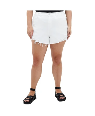 City Chic Plus Shannah Rip Short