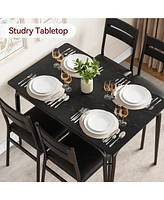 gaomon Dining Table for 4, Small Table and Chairs Set of 5, Dinette Set for 4