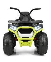 12V Kids Electric 4-Wheeler Atv – 2 Speeds & Led Lights
