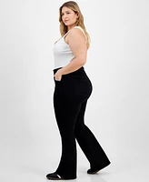 Celebrity Pink Trendy Plus Size High-Rise Curvy Bootcut Jeans