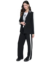 Karl Lagerfeld Paris Women's Contrast Pleat Jacket