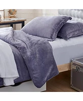 Coma Inducer Oversized Comforter Set - The Original Plush - Lavender Dusk , Queen