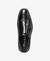 Karl Lagerfeld Paris Men's Double Buckle Monk Strap Wingtip Dress Shoes