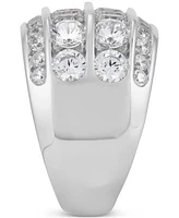 Grown With Love Men's Lab Grown Diamond Multirow Cluster Ring (5 ct. t.w.) in 10k White Gold