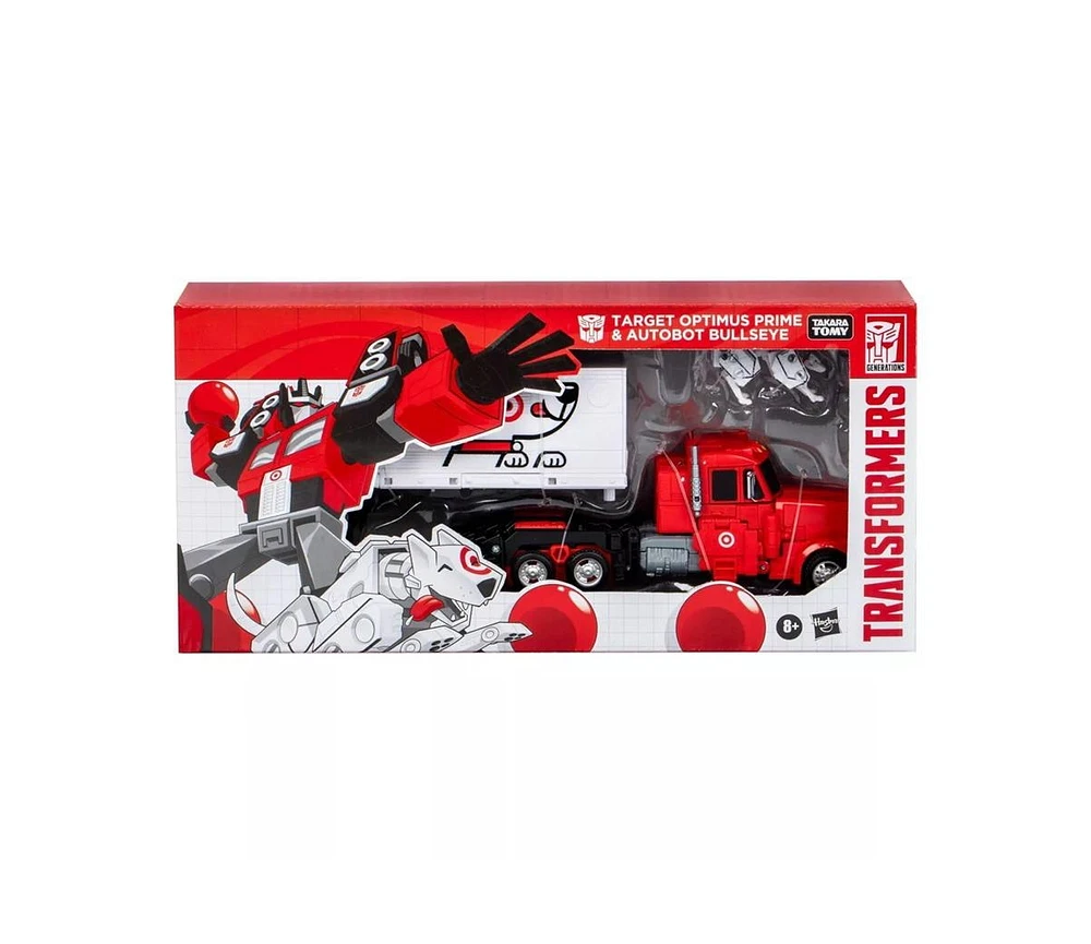 Transformers Target Optimus Prime and Autobot Bullseye Generations