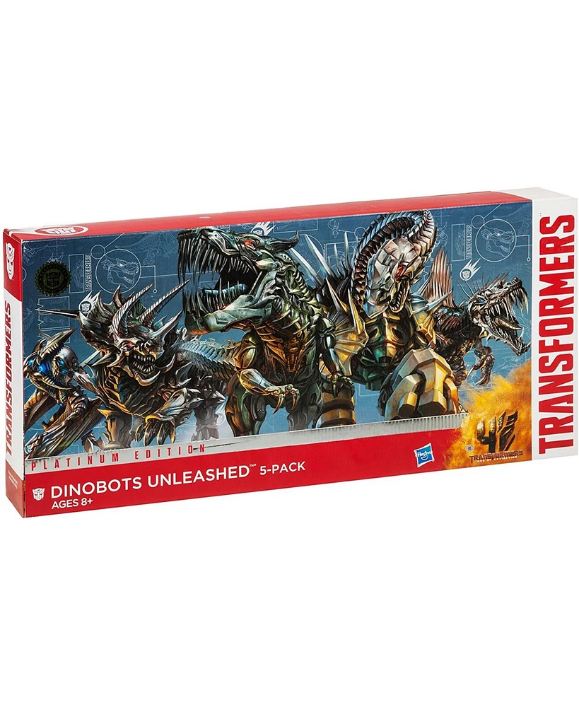 Transformers Dinobots Unleashed Set of 5 Platinum Edition