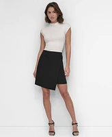 Dkny Women's Wrap Mini Skirt