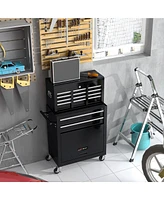 Slickblue High Capacity 8-Drawer Rolling Tool Chest with Wheels for Convenient Storage and Mobility