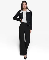 Karl Lagerfeld Paris Women's Colorblocked Lapel Blazer