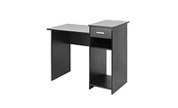 Slickblue High-Quality Black Integrated Melamine Board Computer Desk with Drawer 8526 for Stylish Workspace