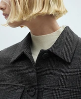 Mango Women's Buttons Detail Tweed Jacket