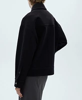 Mango Women's Oversize Wool Jacket