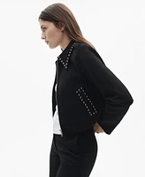 Mango Women's Stud Detail Jacket