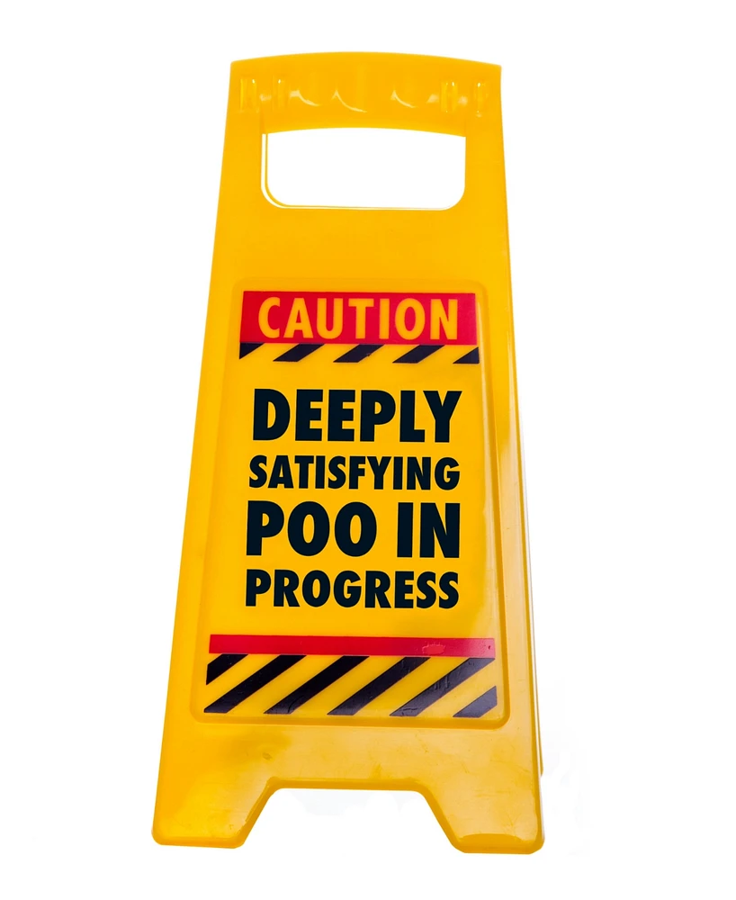 Boxer Gifts Satisfying Poo Gag Warning Sign