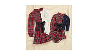 Polo Ralph Lauren Toddler and Little Girls Plaid Twill Dress