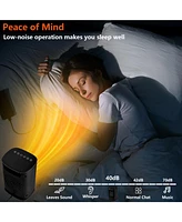 Sugift 1500W Electric Oscillation Table Space Heater ,Thermostat Portable Heater with 1-12h Timer and Remote for Office Home