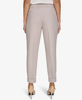 Calvin Klein Women's Cuffed Twill Ankle Trousers