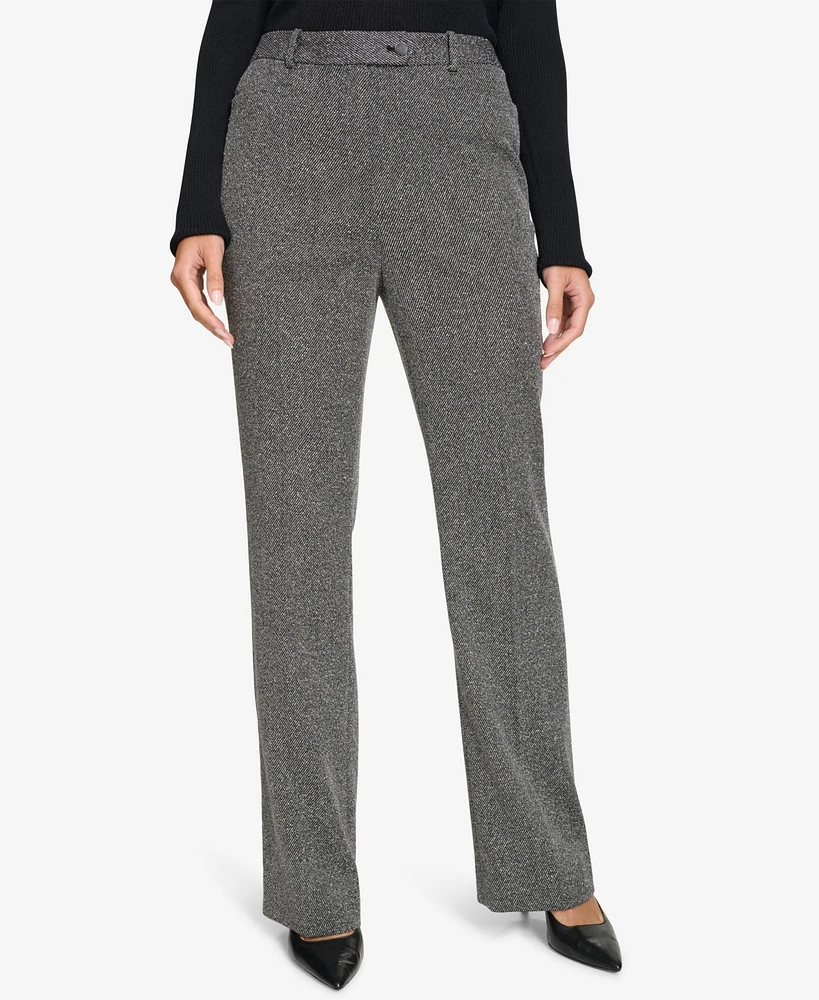 Calvin Klein Women's Mid-Rise Wide-Leg Pants