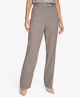Calvin Klein Women's Straight-Leg Pinstripe Pants