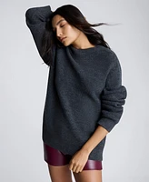 Kenneth Cole Women's Oversized Crewneck Sweater