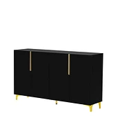 Slickblue Luxury Adjustable Storage Cabinet Stylish Organization Solution for Your Living Room