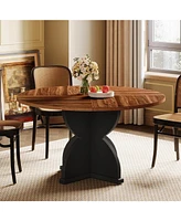 Tribesigns Round Dining Table for 4-6 People, 47