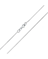 Bling Jewelry Ultra Thin 018 Gauge 0.5MM Thin 14K Gold Box Chain Necklace For Women