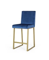 Luxurious Velvet Barstools: Modern Glam With Iron Legs