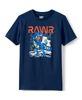 Lands' End Big Boys Husky Short Sleeve Graphic Tee