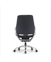 Decent Living Executive Premium Leather Office Chair with Standard Height Back