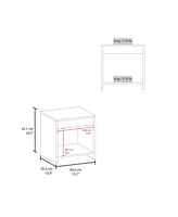 Fm Furniture Anegam Nightstand with Open Storage