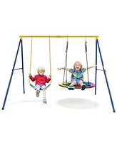 Gouun 2-Pack Swing Set Swing Seat Replacement and Saucer Tree Swing (Without Stand