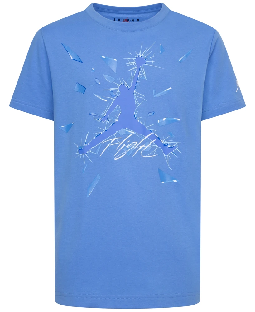 Jordan Big Boys Shattered Glass Jumpman Graphic Tee