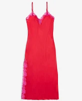 I.n.c. International Concepts Women's Lace-Trim Satin Nightgown, Exclusively at Macy's