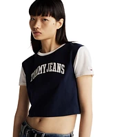 Tommy Jeans Women's Cropped Varsity T-Shirt