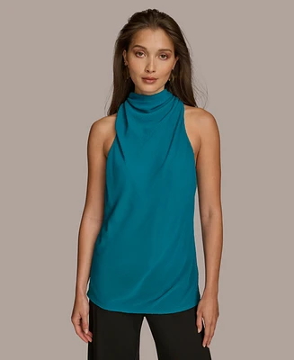 Donna Karan New York Women's High Neck Sleeveless Top