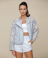 Avec Les Filles Women's Patchwork Quilted Jacket