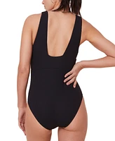 Women's Mykonos Deep Plunge V-Neck One-Piece Swimsuit