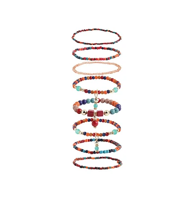 Sohi Women's Beaded Multi-Layer Bracelet