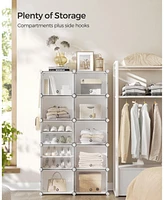 Songmics Home 40 Pair Plastic Shoe Storage Cabinet