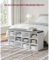 Songmics Home Shoe Bench with Padded Seat