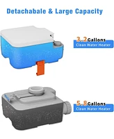 Eleisios Portable Toilet 5.8 Gallon,Rv Toilet with Carry Bag,Camping Toilet With Anti-Leak Handle Water Pump, for Rv Travel, Boat and Trips