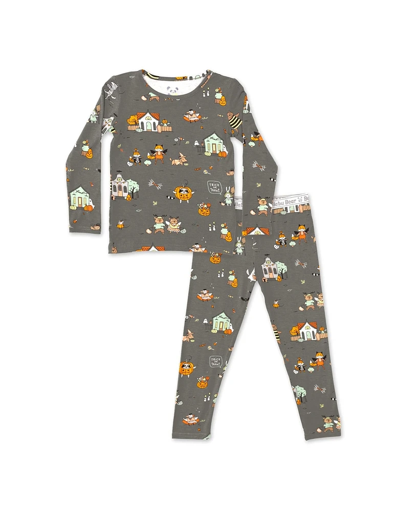 Bellabu Bear Kids Unisex Trick or Treaters Set of 2 Piece Pajamas