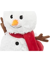 Warmies Microwavable French Lavender Scented Plush Red Scarf Snowman